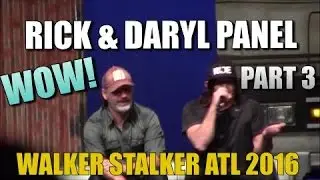 The Walking Dead Andrew Lincoln And Norman Reedus Panel Walker Stalker Atlanta 2016 PART 3