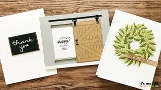 Fixer Upper Inspired Cards | Sliding Barn Door and Farmhouse Crafts | Chip and Joanna Card