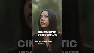 How I shoot cinematic video portraits! 🎥