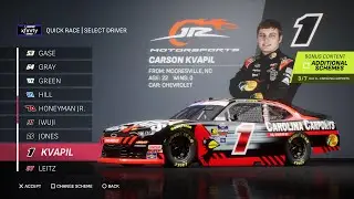 NASCAR 25 - Carson Kvapil at Phoenix (Carolina Carports)