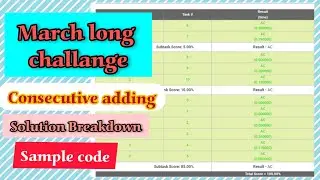 Codechef March Long Challange, Consecutive Adding. Problem Breakdown +Sample code..
