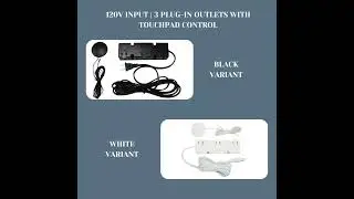 3 Level touch Light Dimmer with 3 Plug - Receptacles 120V