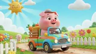 Animal Vehicle Mash Up Song for Kids | Fun Animal & Vehicle Music Nursery Rhymes 🐮🚜🎵
