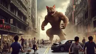 Catzilla vs Chickenzilla 🐱🦖🐔 Experiment Gone Wrong! #CuteCats #KittyCat