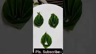 how to design banana leaf #shorts #decoration #design #carving #cutting #drawing #viral #art