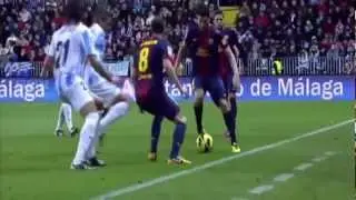 Andres Iniesta vs Malaga HD 720p (13/01/13)