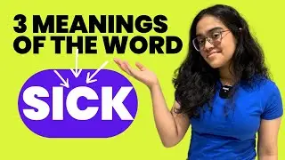Increase English Vocabulary - 3 Meanings Of SICK | 1-Min English Speaking Practice | Ananya #shorts