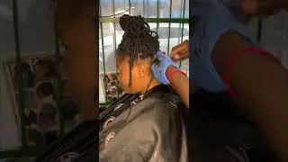 Comb and gel dreadlocks retouching process# highlights#retouching# beautifullocs# dreadlocks #hair