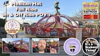 Mexican Hat Ride at Paul Earnshaw fun Fair, Eastmoor, Wakefield Easter 2023 #itsastakesything