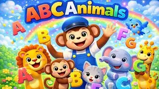 ABC Animals Song 🐶 Sing & Learn A-Z for Kids | Fun Kids Songs
