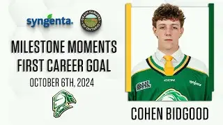 OHL Milestones | Cohen Bidgood | First Career Goal