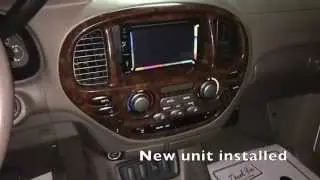 Toyota Sequoia Radio Replacement with Jensen Multimedia Double Dim