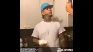Stitches brick in yo face challenge