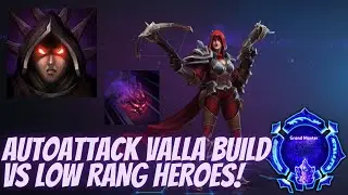 Valla RoV - Autoattack Valla Build vs Low Range Heroes! - Grandmaster Storm League