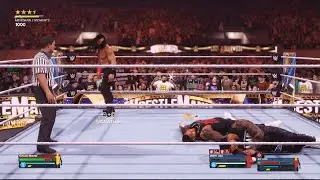 WWE 2K24 ROMAN REIGNS DOUBLE SAMOAN DROP, SUPERMAN PUNCH & SPEAR