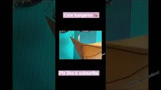 Easy kangaroo 🦘 face mask for kids #wait for fun facts about kangaroos #Shorts #Trending#9/365 days