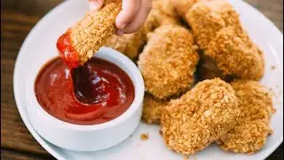 Vegetarian Nuggets / Chickpea Nuggets Recipe / How To Make Nuggets At Home #SAKRASM