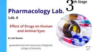 Pharma lab 6 effect of drug on human and animal eye شرح مختبر