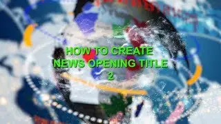 Adobe After Effects - How to create News Opening Title - Part 2