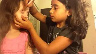 Simple make up on my little sister 💕