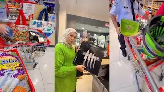Haliza Maysuri,Bibik sekali order barang 3 troli 😊