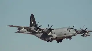 U.S Marines Corps Lockheed Martin KC-130J Hercules (166472) Landing Moron Air Base LEMO