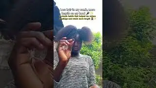 Hair transitioning done right👍 please subscribe for more tips #naturalhair#hairstyle#haircare #viral