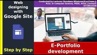 How to create a Website in Google Sites for Free | Creating E-portfolio with Google Sites