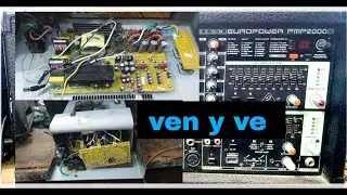 #Powerbehringer.power mixer behringer clase (D) montura de tarjeta clase (AB). #reparacion.