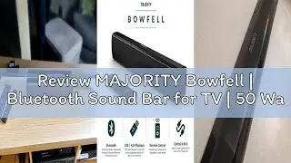 Review MAJORITY Bowfell | Bluetooth Sound Bar for TV | 50 Watt 2.0 Stereo Speaker Soundbar | Optical