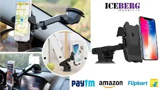 BROLAVIYA Quick Touch One 360 Degree Adjustable Windshield Mount Holder for Car BY ICEBERG MAKERS
