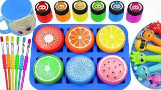 Oddly Satisfying Video l How I Made DIY 6 Round SPRUNKI Lollipops Candy and 6 Crazy Lava Slimes ASMR