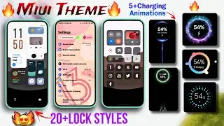 Amazing💥Miui Theme - Lockstyles🔥, Charging Animations😍, Boot Animation & System Ui | Must Try👍🙂