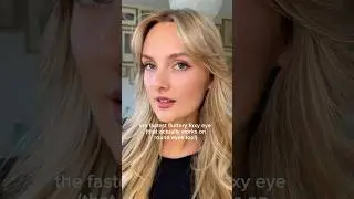 The fastest, easiest fluttery foxy eye makeup tutorial! (Works on round eyes too!) #makeuptutorial