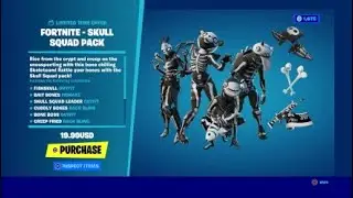 FORTNITEMARES BUYING NEW SKULL SQUAD PACK BUNDLE SET SHOWCASE & AVAILABLE NOW