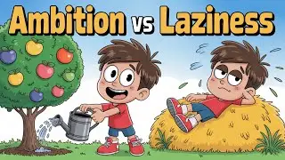 Ambition vs Laziness Story | How Amir Conquered Laziness and Achieved Success 🌱💪