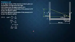RELATIVE EQUILIBRIUM of LIQUIDS, Example 12