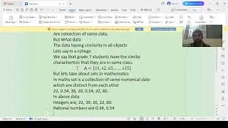 Introduction about Sets in general and in Mathematics