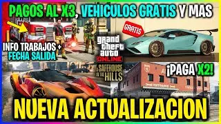 NUEVA ACTUALIZACION en GTA ONLINE! Vehiculos GRATIS! NEGOCIOS AL X2 Y NUEVA INFO TRABAJOS BOMBEROS!