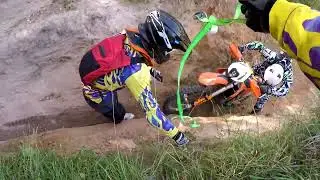 Прохват (тестдрайв) в энуро карьере на KTM Freeride 350, также попробовал KTM 350 и 450