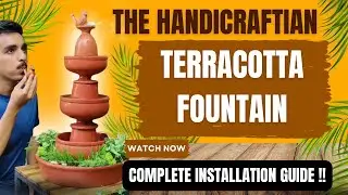 Terracotta Fountain for Home & Garden | Handmade Water Fountain by The Handicraftian #decor