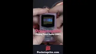 Playing Tomb Raider GBC on PocketSprite!