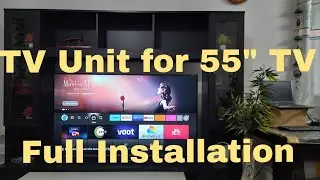 TV Unit for 55 inch TV|| Unboxing and Installation