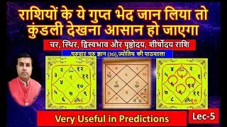 12 राशि के चर, स्थिर, द्विस्वभाव, शीर्षोदय और पृष्ठोदय राशियां क्या हैं | Vedic Astrology