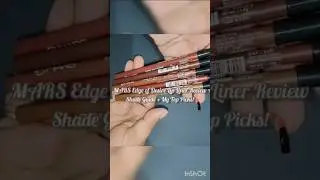 MARS Edge of Desire Lip Liners &mdash; Top 5 Shades Review!&rdquo; #marscosmetics #lipliner #lipsticktutorial