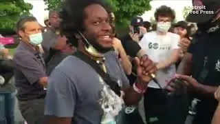 'Victory march' in Detroit as police chief won't break up protests