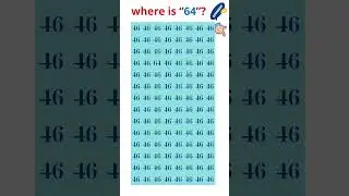Find the number 64 🍅🍒🫐#shoot #maths #mathstricks #iqtest #puzzle #number #games