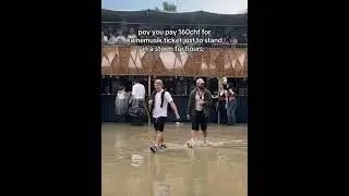 Keinemusik event in Zurich Switzerland experienced heavy storm and rainfall.