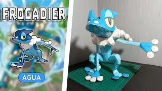 COMO hacer un FROGADIER 🐸💧 de PAPERCRAFT | Tutorial Paso a Paso