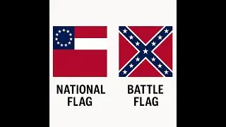 Confederate Flag vs  Battle Flag  Clear